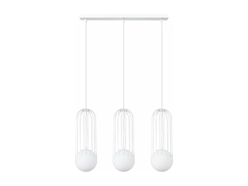 Lampe suspendue Borealys 3L blanc
