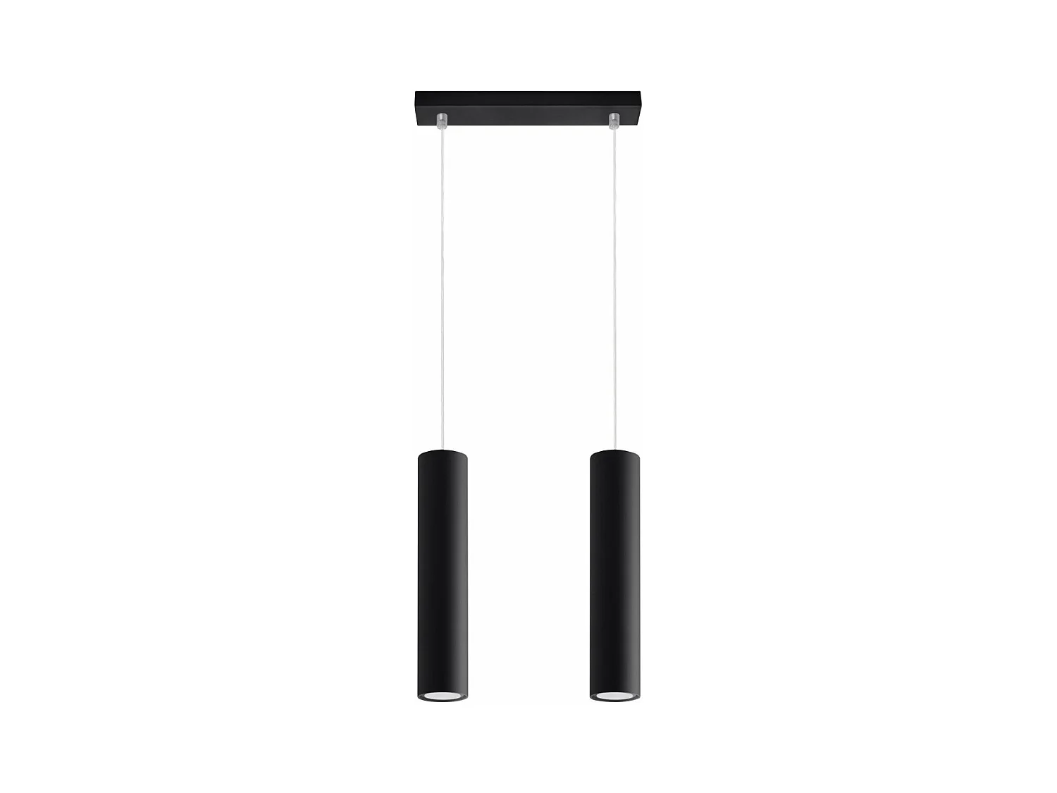 Lampe pendante Luminis 2 noir