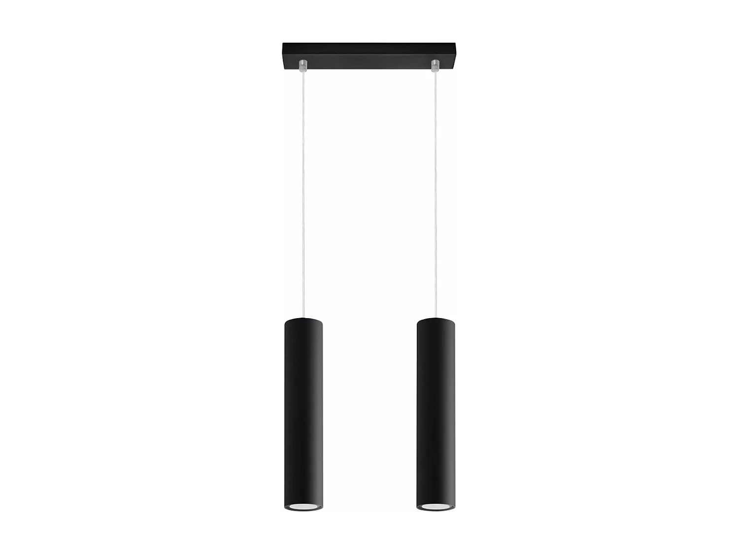 Lampe pendante Luminis 2 noir