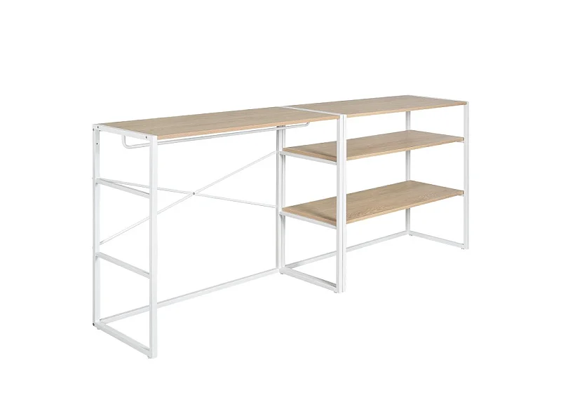 Lot de 2 portants vêtements sous combles KADRA modulables 200x85cm