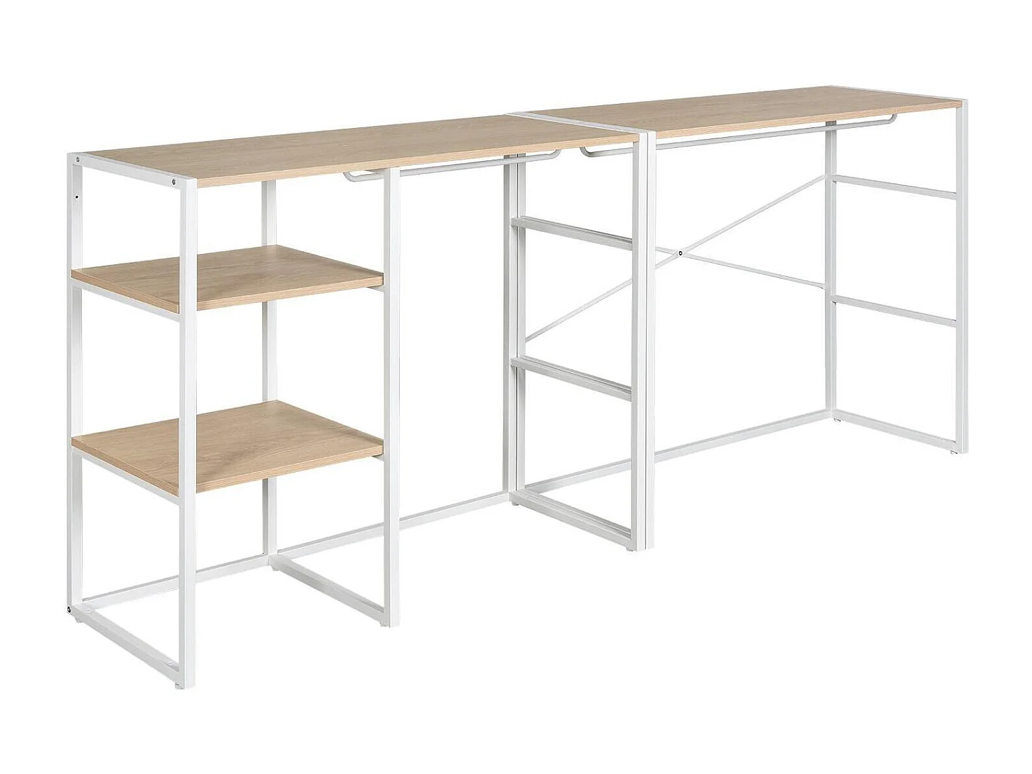 Set di 2 appendiabiti modulari da soffitta 200x85cm KADRA