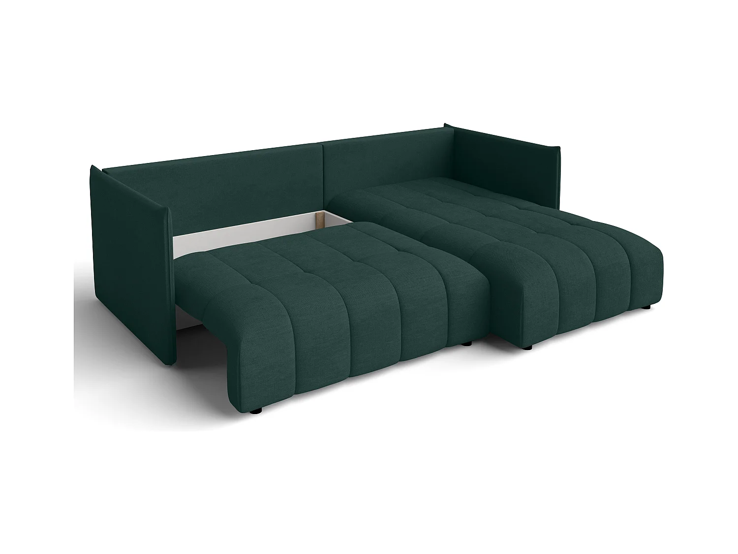 AX LIVING 4 zits hoekbank Cosmova 245 cm – groen met bedfunctie