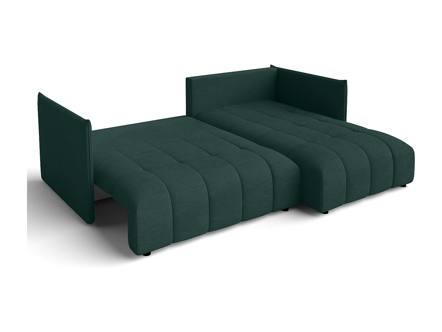 AX LIVING Canapé d'angle marron clair avec fonction couchage Cosmova