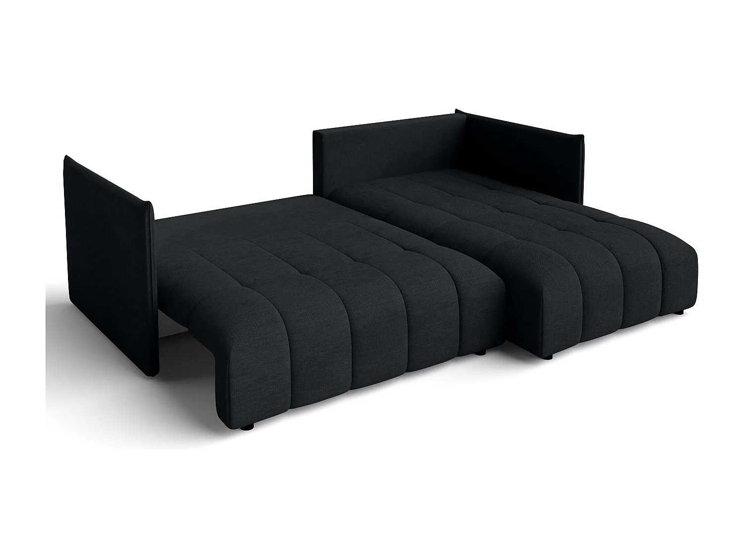 AX LIVING Ecksofa Schwarz Eckcouch mit Schlaffunktion Cosmova 245 cm