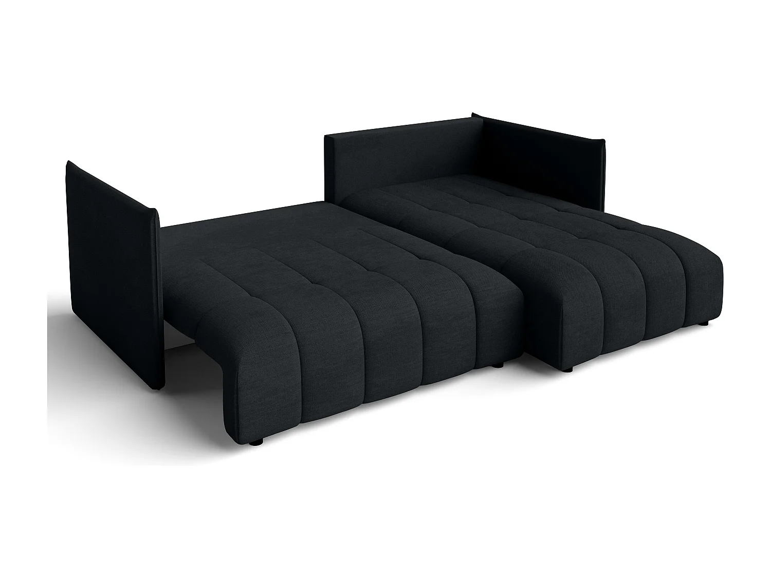 AX LIVING Canapé d'angle bleu avec fonction couchage Cosmova 248 cm
