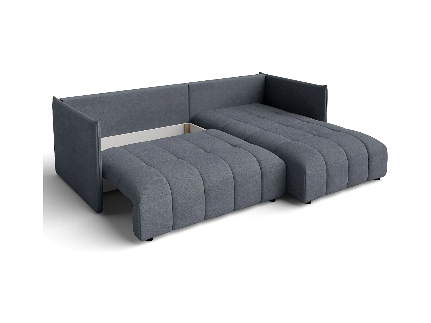 AX LIVING Dunkelgrau Ecksofa mit Schlaffunktion Bettkasten Cosmova 245