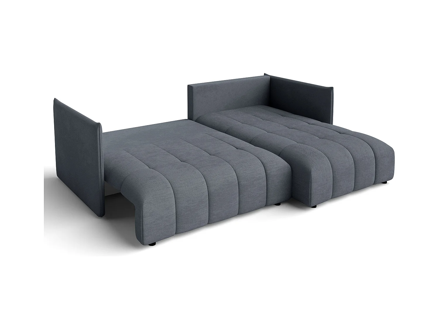 AX LIVING Dunkelgrau Ecksofa mit Schlaffunktion Bettkasten Cosmova 245