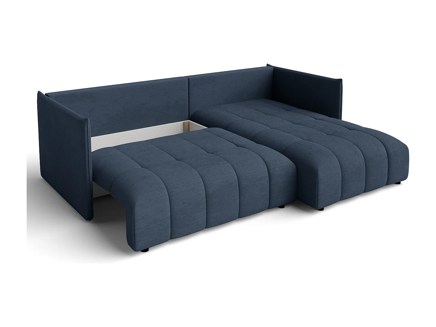 AX LIVING Canapé d'angle gris clair avec fonction couchage Cosmova