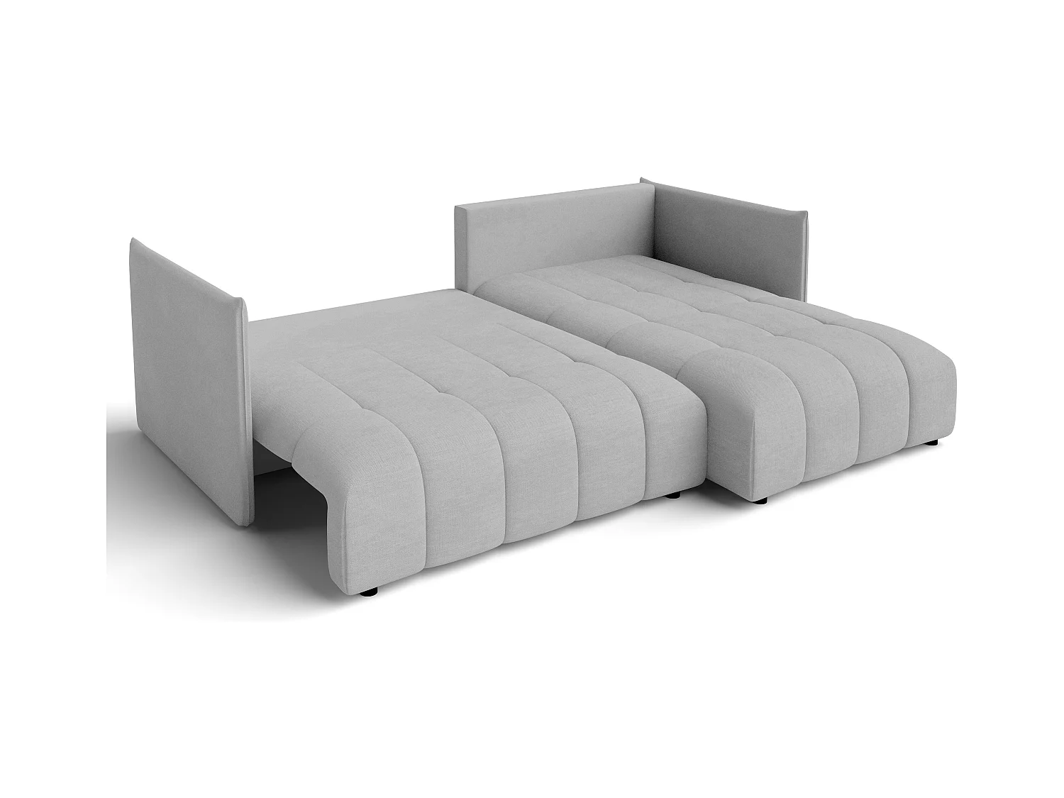 AX LIVING 4 zits hoekbank Cosmova 245 cm – lichtgrijs met bedfunctie