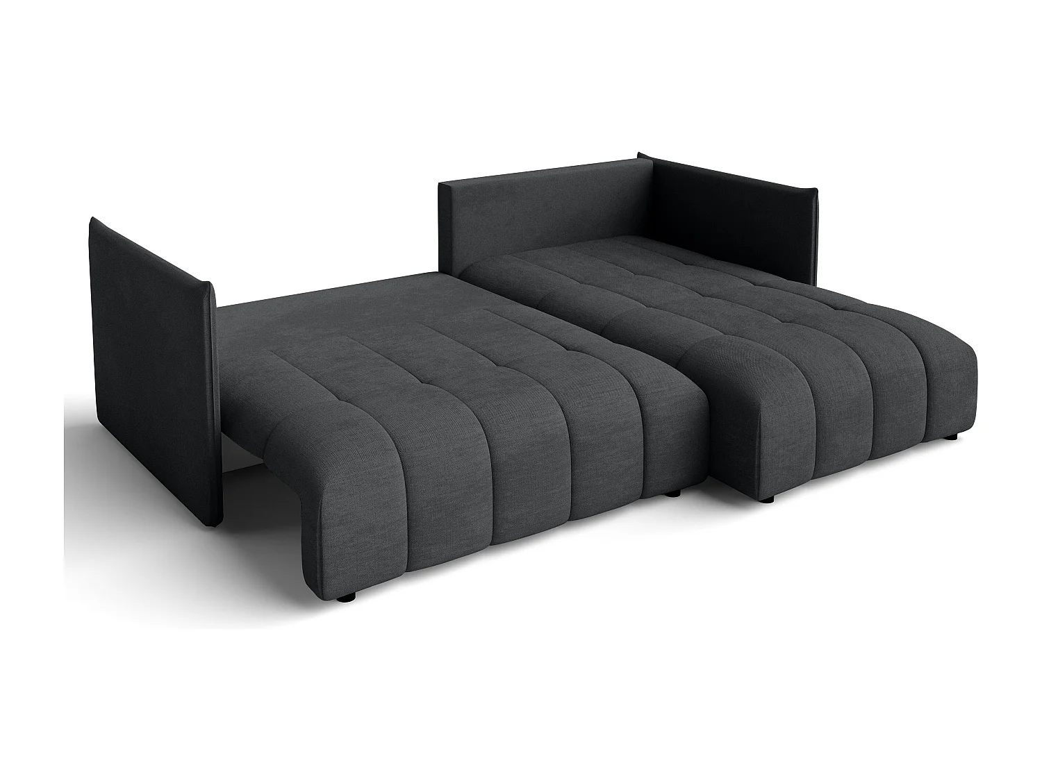 AX LIVING Canapé d'angle vert avec fonction couchage Cosmova 248 cm