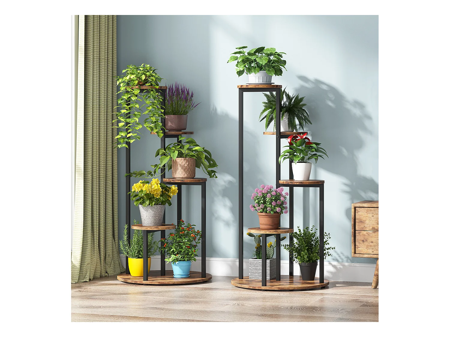 Étagère pour plantes, 5 Niveaux Porte Plante, Support Plantes Interieur 103cm, Support Jardinière Décoratif