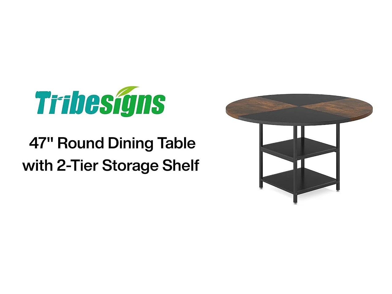 Ronde Table de Salle à Manger, Table de Salle à Manger pour 4 Personnes, 120 x 75 cm (diamètre x H)