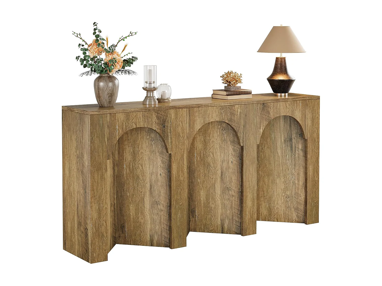 Table console de 160 cm de long, table d'entrée étroite, pour couloir, entrée, salon