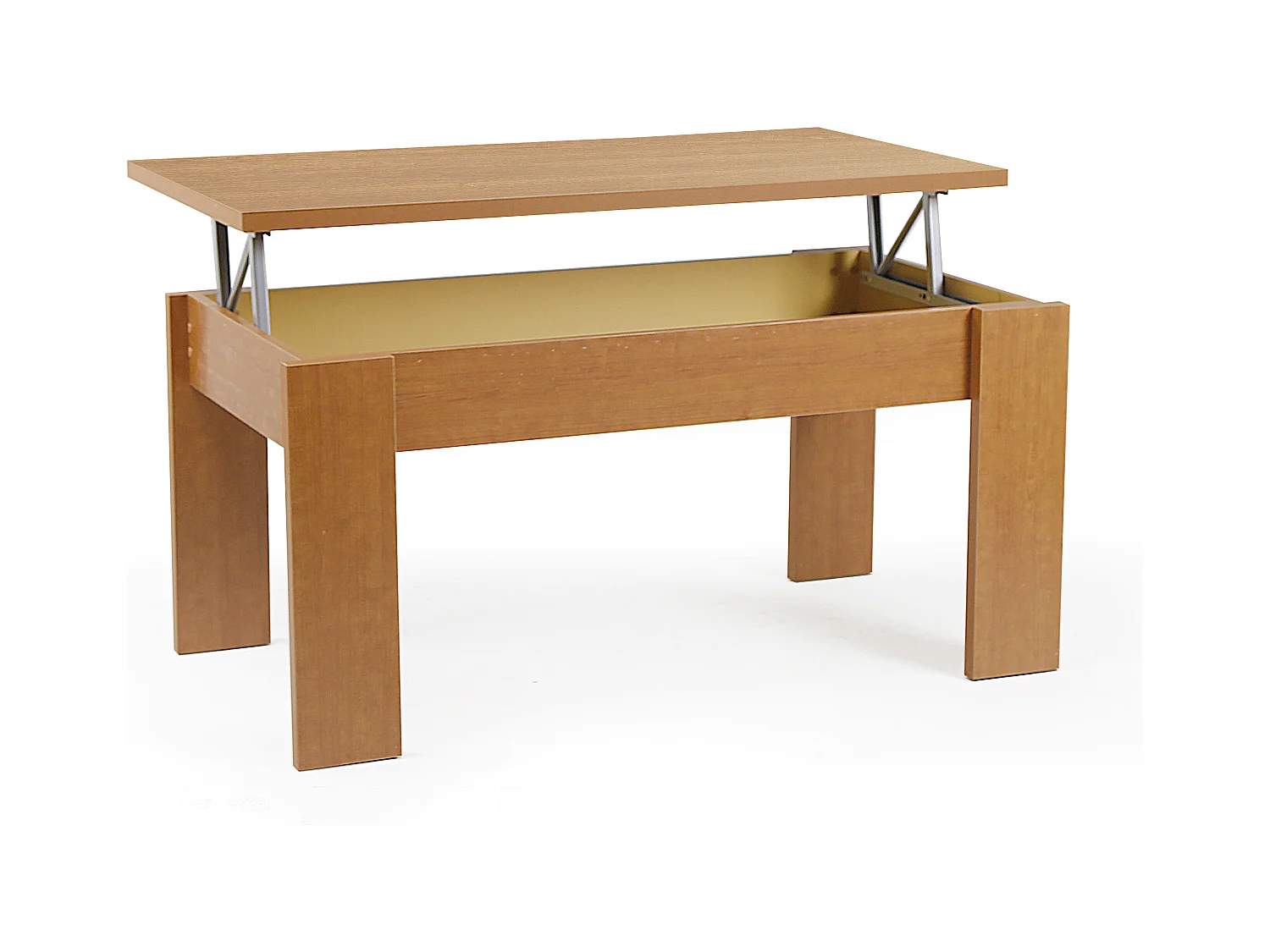 Table Basse Surélevée - 51/63X105X55 Cerise