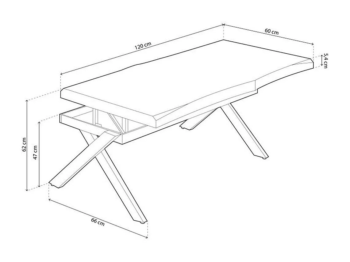 Mesa de centro elevatória Xena Fit