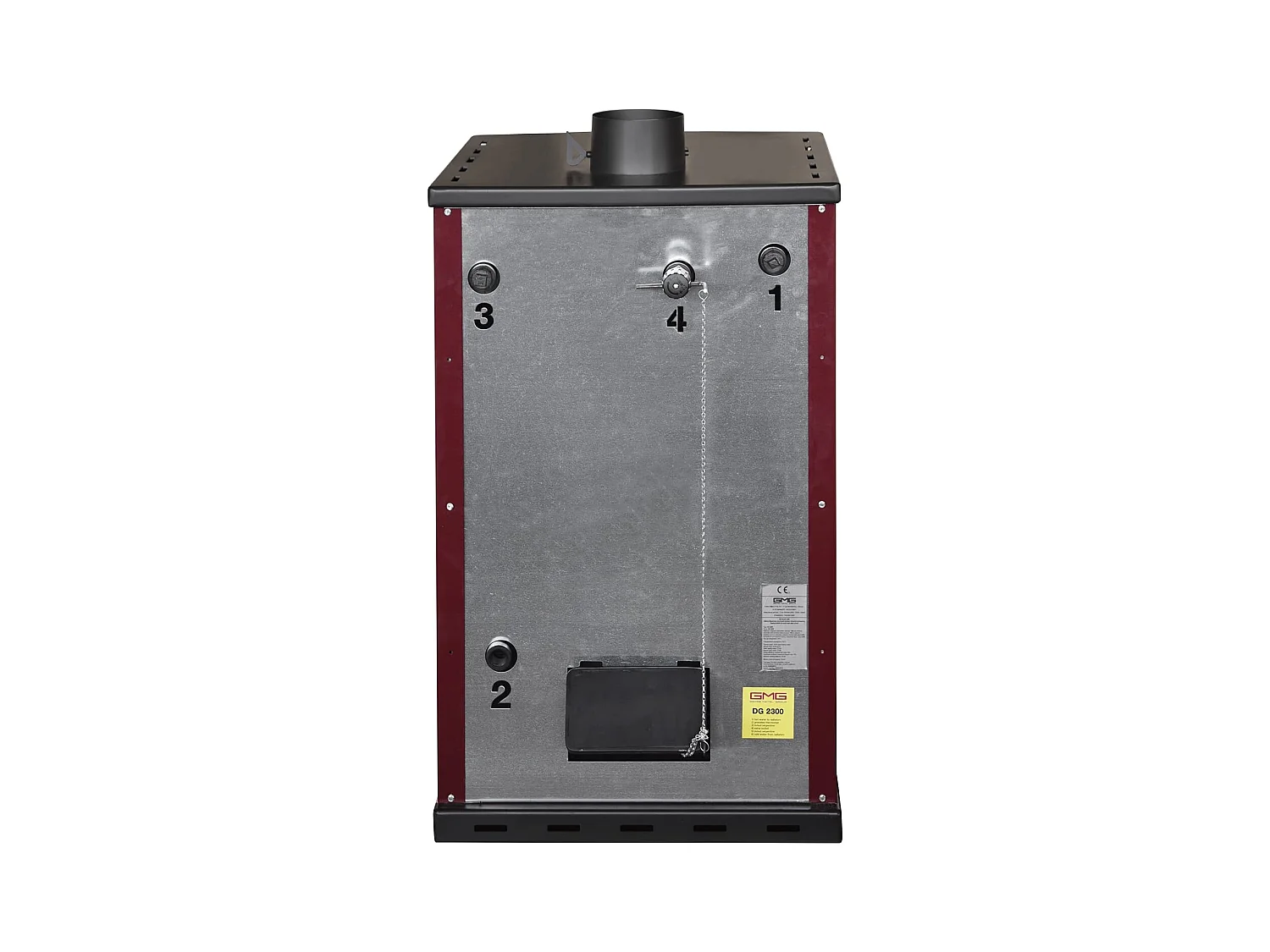 Stufa A Legna Con Forno 27,6Kw Termostufa boiler 38lt Elsa Beige