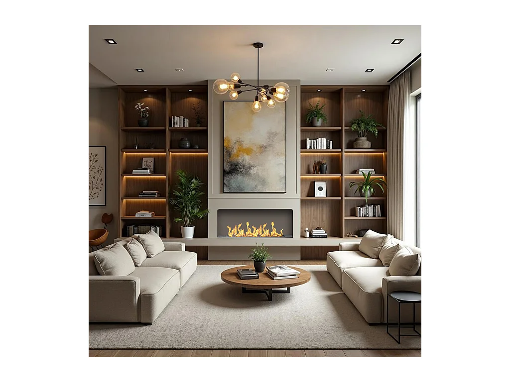 Quemador de bioetanol automático Smart APP insertable SLIM 100