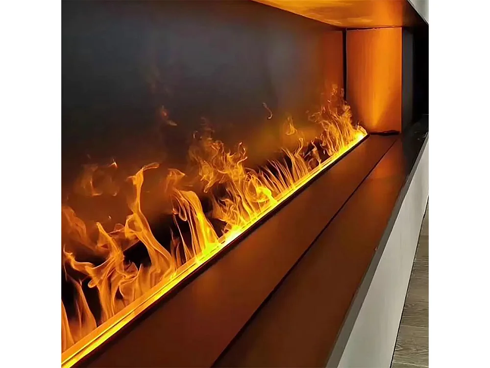 Elektrokamin mit 3D-Wasserdampf-APP-Einbaubrenner 100 PRO-LINE