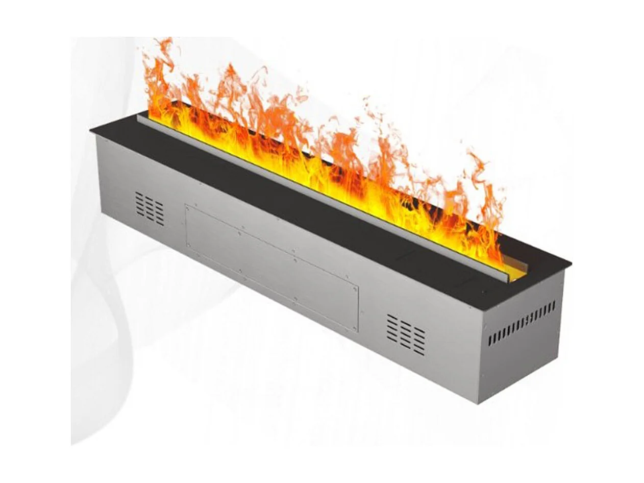 Elektrokamin mit 3D-Wasserdampf-APP-Einbaubrenner 100 PRO-LINE