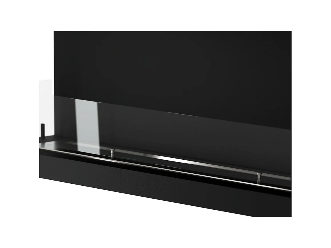 Design-Bioethanol-Einbaukamin C1200 V.3 mit 3-seitig offenem Glas, 3-Liter-Brenner