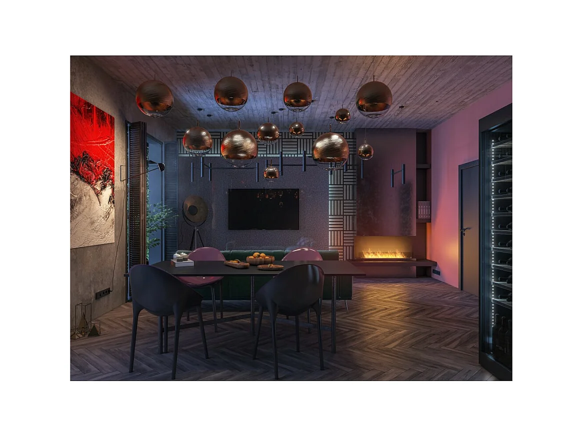 Cheminée Bioéthanol Encastrable Design C1200 V.2 avec Vitre Ouverte sur 3 Côtés Brûleur 3 Litres