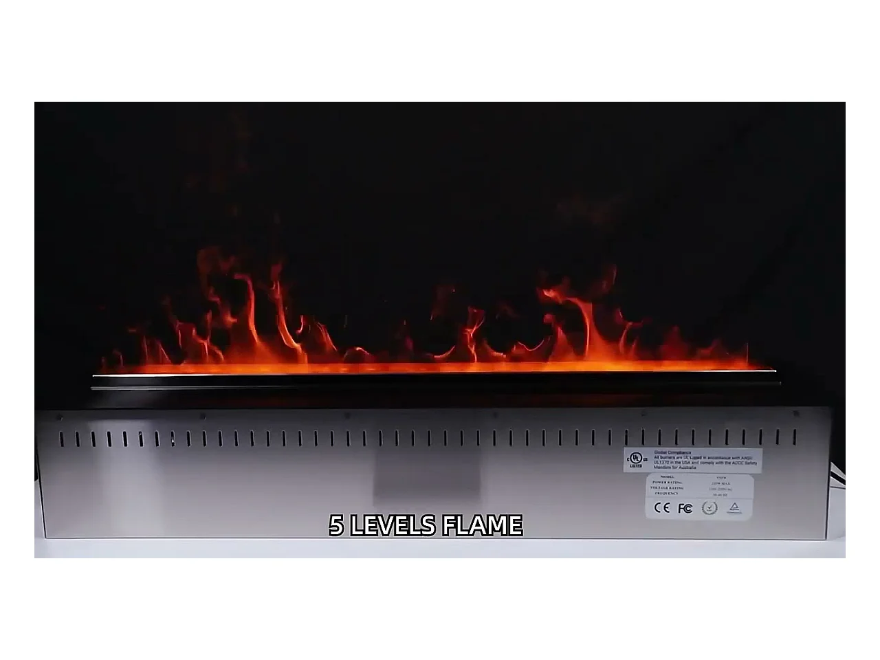 Cheminée électrique avec brûleur à vapeur d'eau 3D APP intégré 75 PRO-LINE