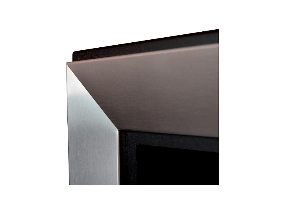Eingebauter Bioethanol-Kamin aus Edelstahl Frame 550 ohne Glas