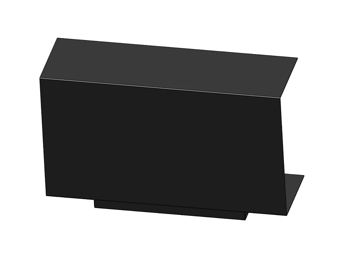 Cheminée au bioéthanol encastrable design C800 V1 avec vitre ouverte sur 3 côtés, brûleur 0,7 litre