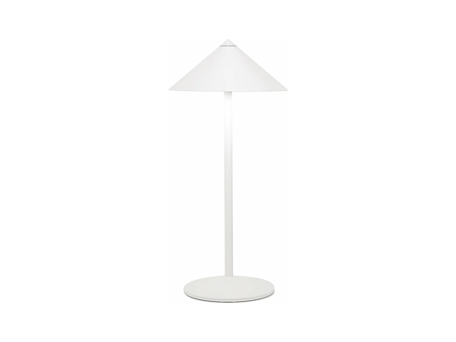 Zafferano Pina L Desk Wiederaufladbare LED-Tischlampe - 6 W, IP65, Touch-Dimmer, Magnetkopf, modernes Design für den Innen- und Außenbereich - Weiß