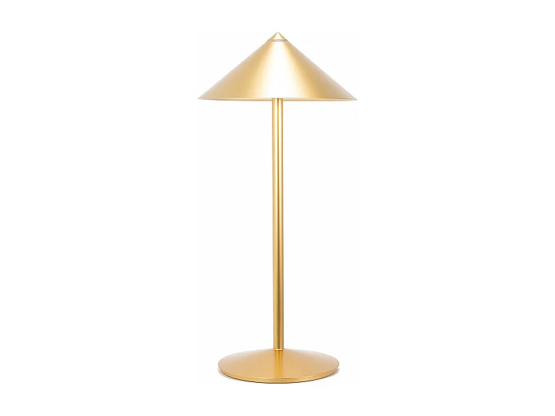 Zafferano Pina L Desk Wiederaufladbare LED-Tischlampe - 6 W, IP65, Touch-Dimmer, Magnetkopf, modernes Design für den Innen- und Außenbereich - Gold