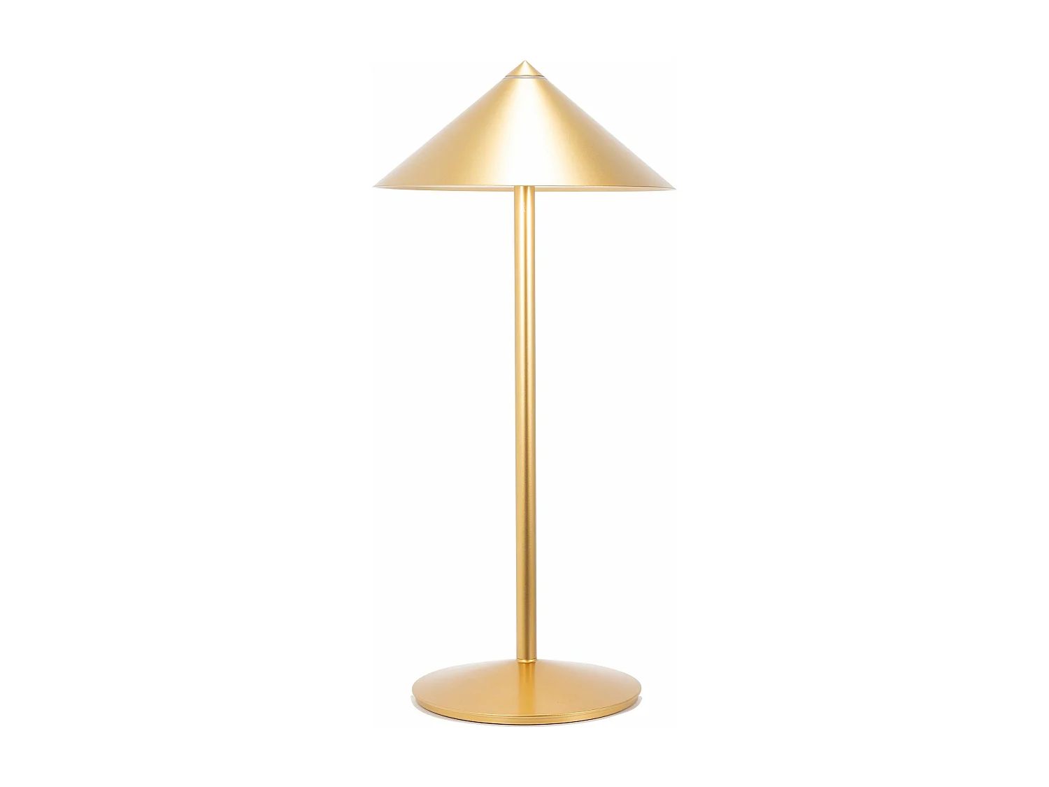 Zafferano Pina L Desk Wiederaufladbare LED-Tischlampe - 6 W, IP65, Touch-Dimmer, Magnetkopf, modernes Design für den Innen- und Außenbereich - Gold