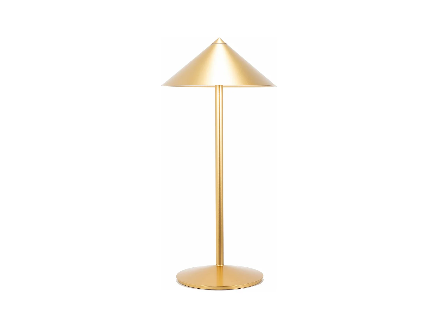 Zafferano Pina L Desk Wiederaufladbare LED-Tischlampe - 6 W, IP65, Touch-Dimmer, Magnetkopf, modernes Design für den Innen- und Außenbereich - Gold
