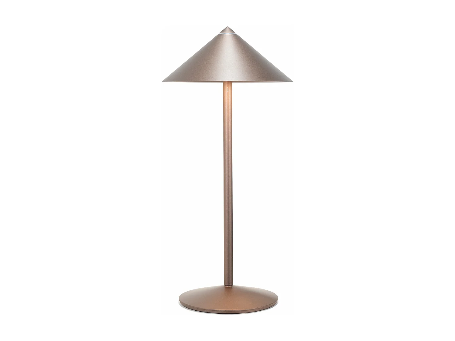 Zafferano Lampada da Tavolo Led Ricaricabile Pina L Desk - 6W, IP65, Dimmer Touch, Testa Magnetica, Design Moderno per Interni ed Esterni - Bronzo