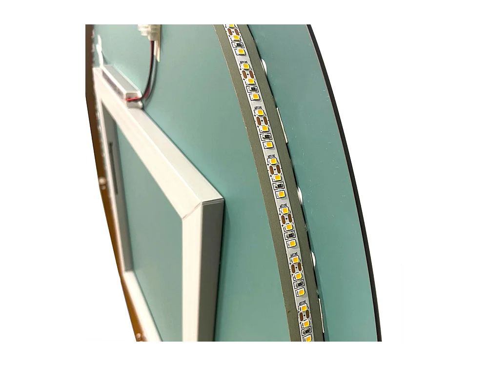 Miroir de salle de bain ovale rétroéclairé réversible OLIVIA LED 50x100 Made in Italy