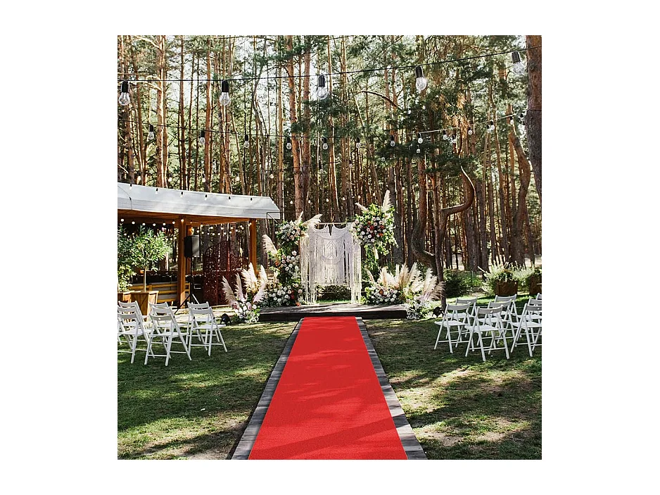 Rot H 1 x 30 m Indoor Outdoor Teppich Läufer Rot H 1 x 30 m