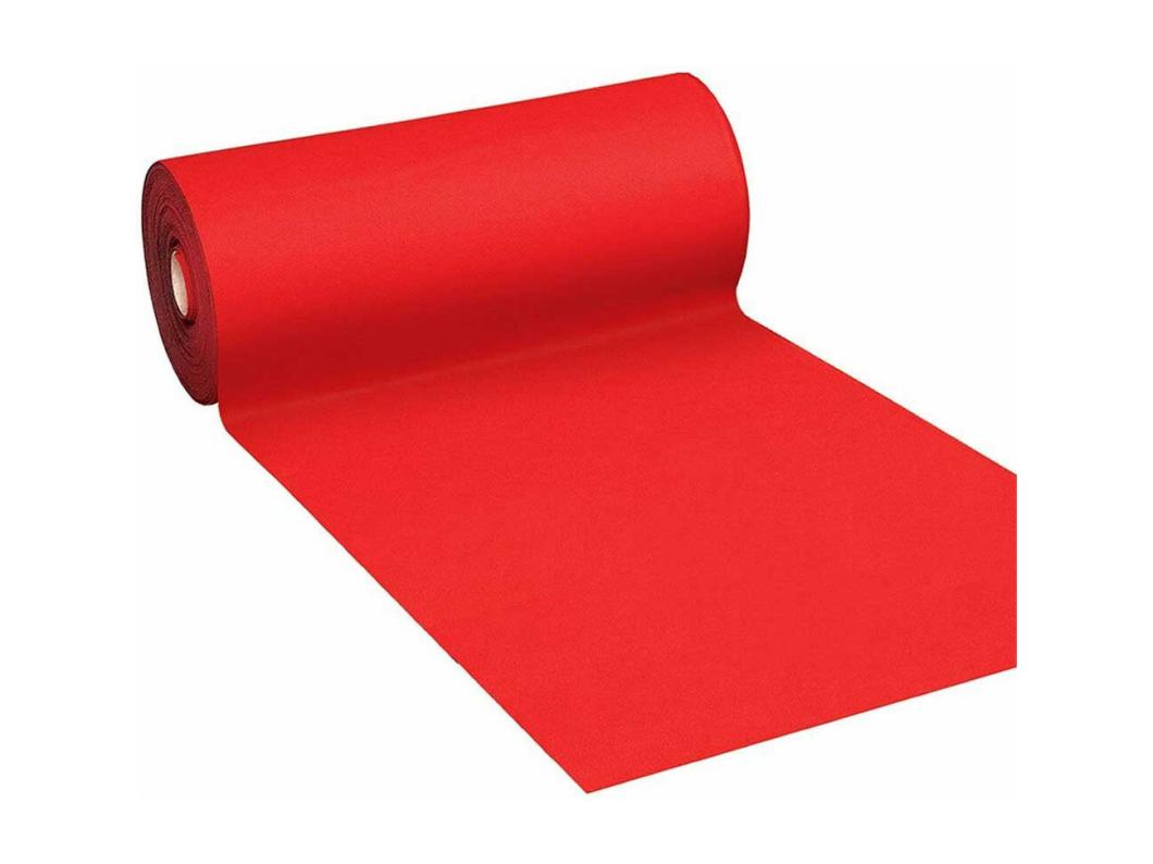 Alfombra de pasillo para uso interior y exterior Color Rojo H 1 x 30 m