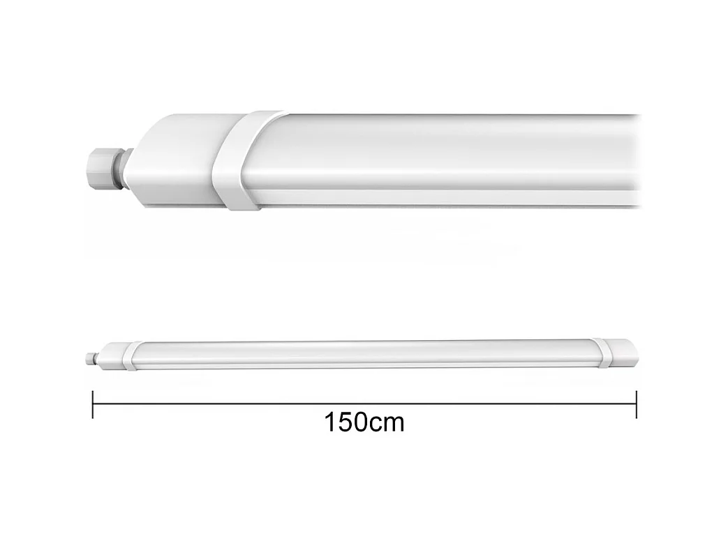 Wasserdichte LED-Deckenleuchte 150 cm 70 W 7000 lm IP65 4000 K