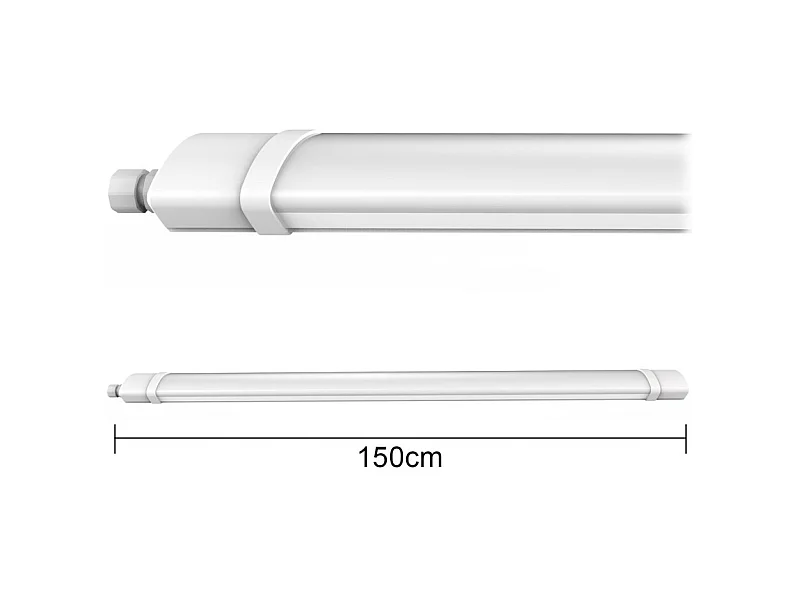 Wasserdichte LED-Deckenleuchte 150 cm 70 W 7000 lm IP65 6000 K