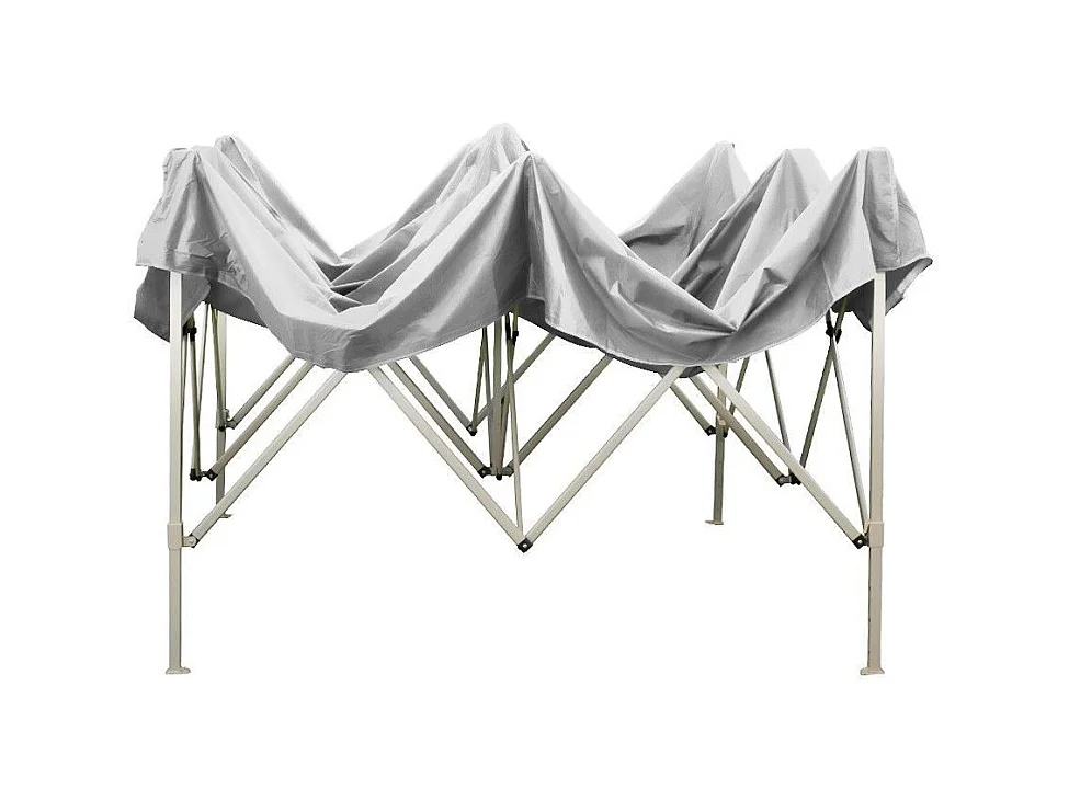 Opvouwbaar vouwtent 3 X 4,5 Wit bedekt met waterdicht PVC