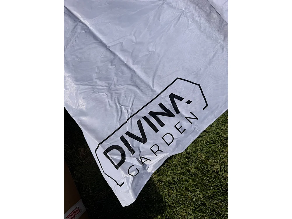 Faltpavillon 3 x 4,5 weiß mit wasserdichtem PVC überzogen