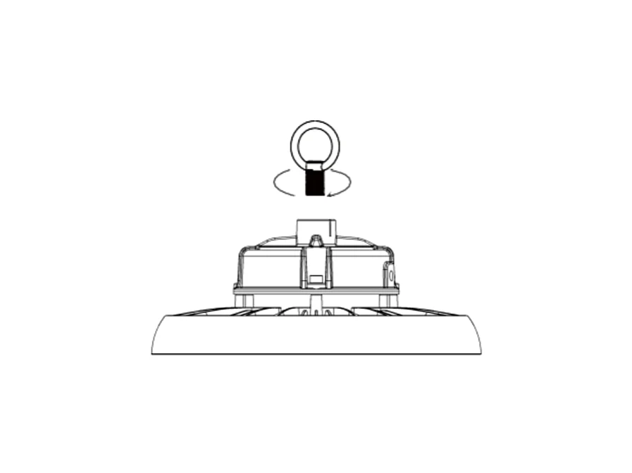 Lampe LED industrielle UFO 150W et 22500 lumen IP65 4000K Projecteur LED Alcapower