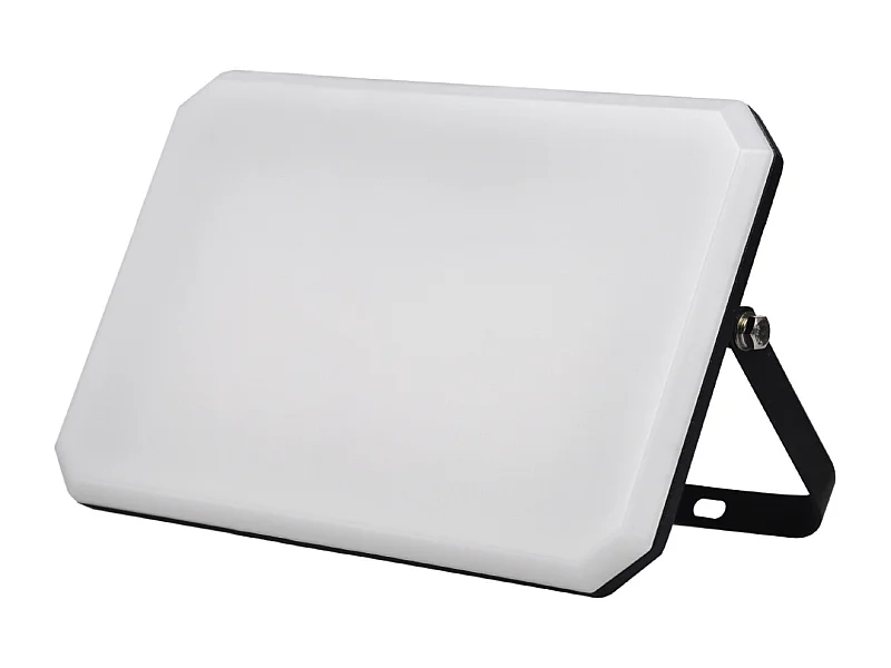 Czarny projektor LED Reflektor zewnętrzny 230V 150W 4000K Osłona Mleczna 15000lm 321x222x34,5 mm