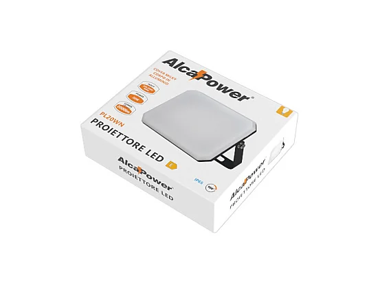 LED Projector Zwart 230V 20W 4000K Cover Melkachtig 2000lm 112x80x25,5 mm