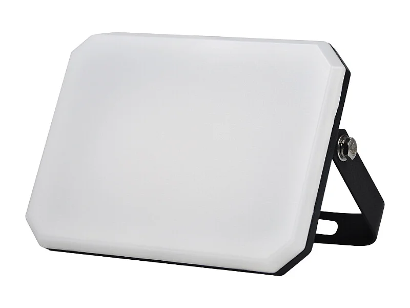 Czarny reflektor LED zewnętrzny 230V 20W 4000K mleczny klosz 2000lm 112x80x25,5mm