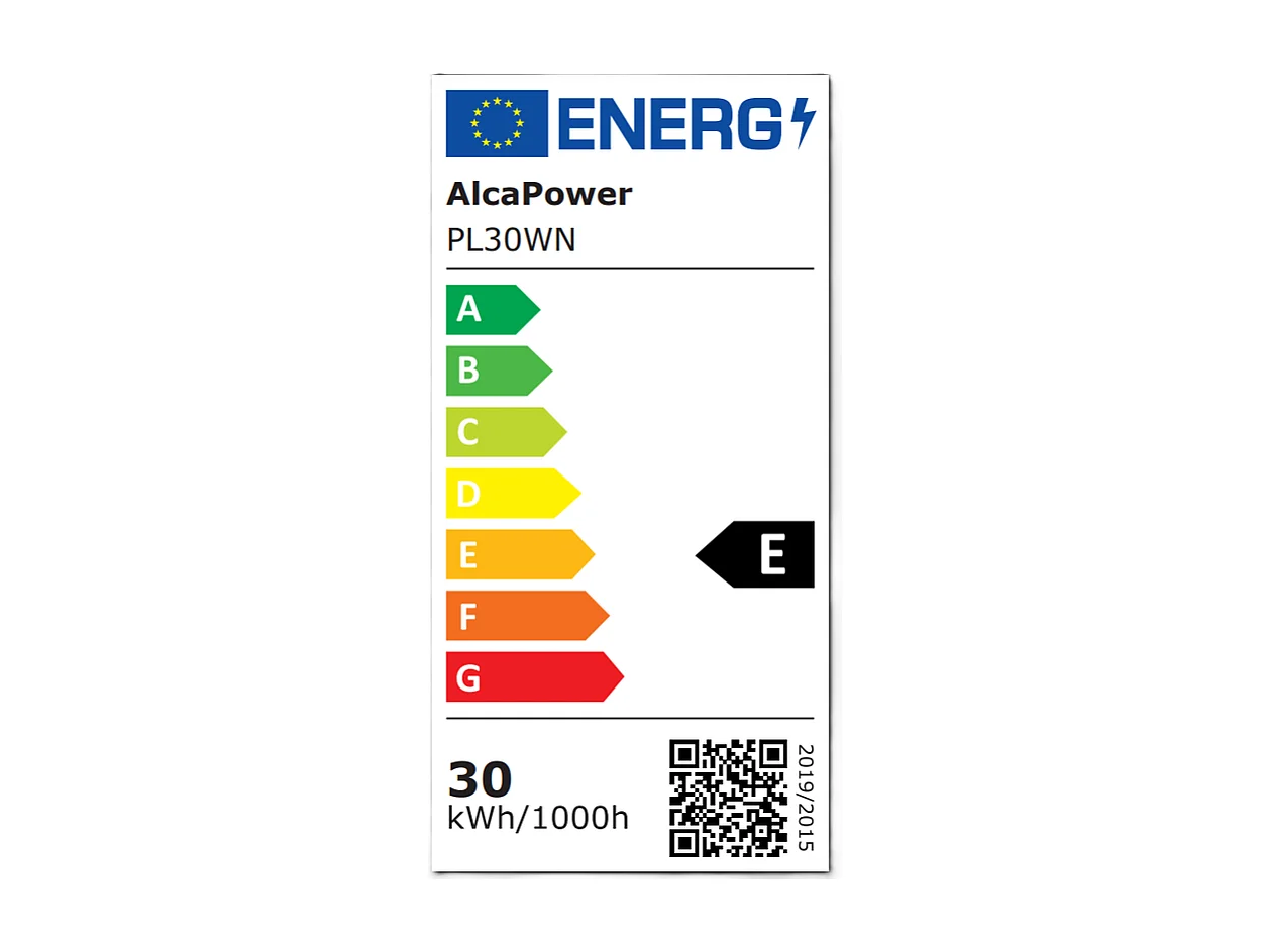 LED-Projektor Schwarz 230V 30W 4000K Abdeckung milchig 3000lm 140x100x25,7 mm