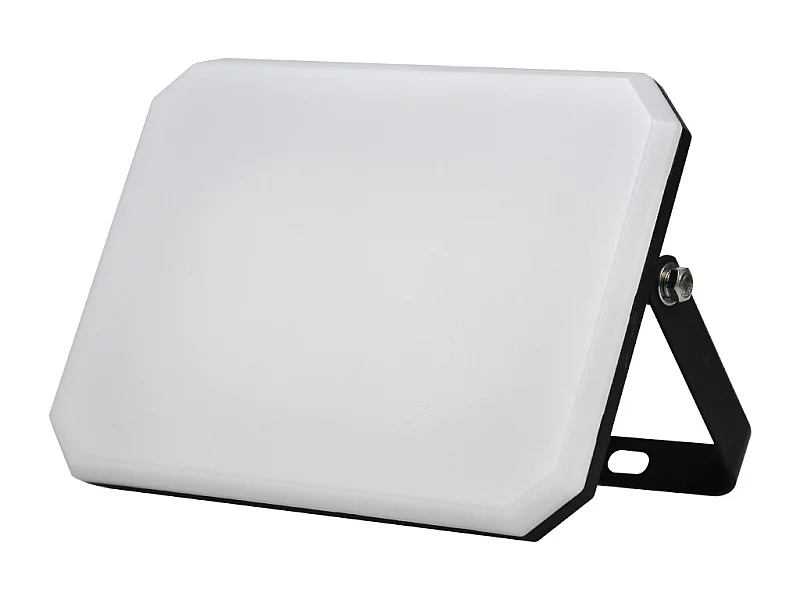 Czarny reflektor LED zewnętrzny 230V 30W 4000K mleczny klosz 3000lm 140x100x25,7 mm