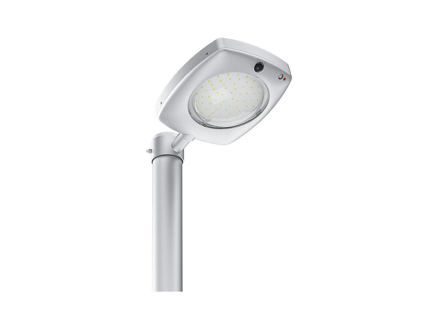 Lampione LED solare 3000lm crepusc+pir+telecomando