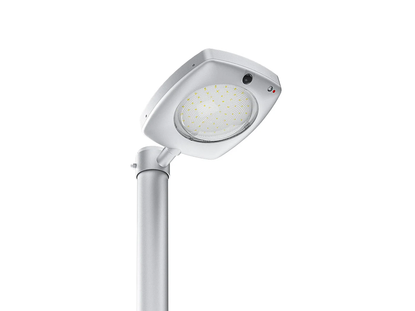 Lampadaire solaire LED 3000lm crépuscule+pir+télécommande