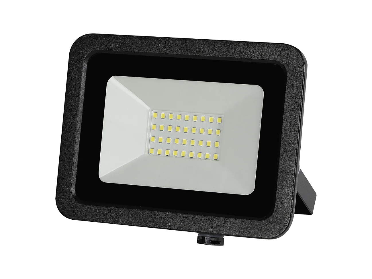 Schwarzer LED-Fluter 200–265 V AC, 30 W, 6000 K