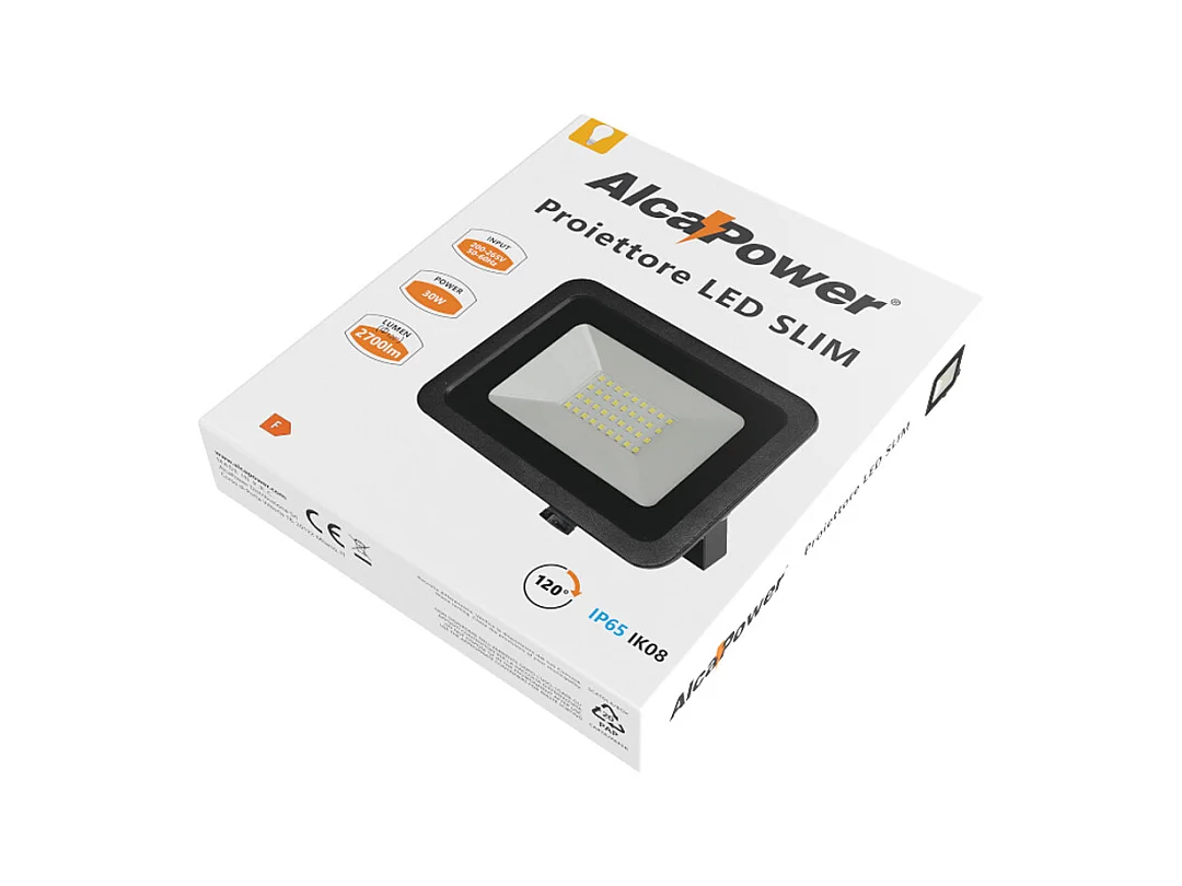 Foco LED negro 200-265 V CA 30 W 6000 K